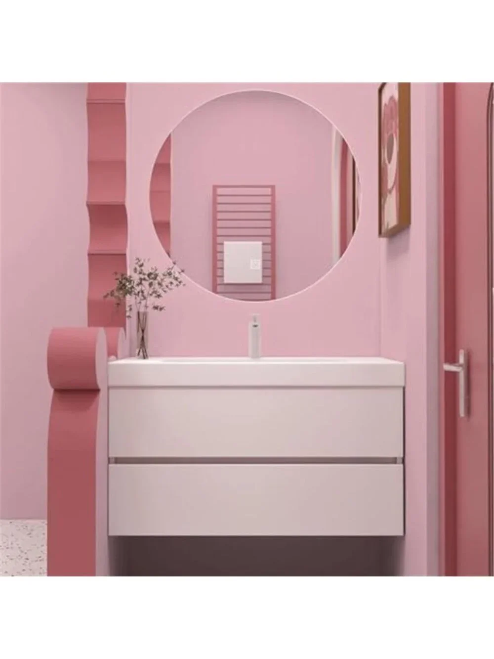 Pink Peel Stick Wallpaper Self Adhesive Removable Contact Paper Girls Room Wall
